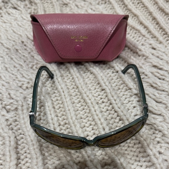 Kate Spade Tortoise Sunglasses FRAMES Only with Mauve Case - Picture 2 of 5